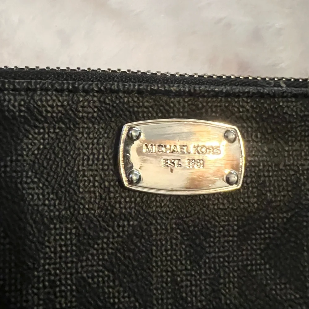 Michael Kors Black MK Logo Designer Belt Bag Fanny Pack Waist Bag